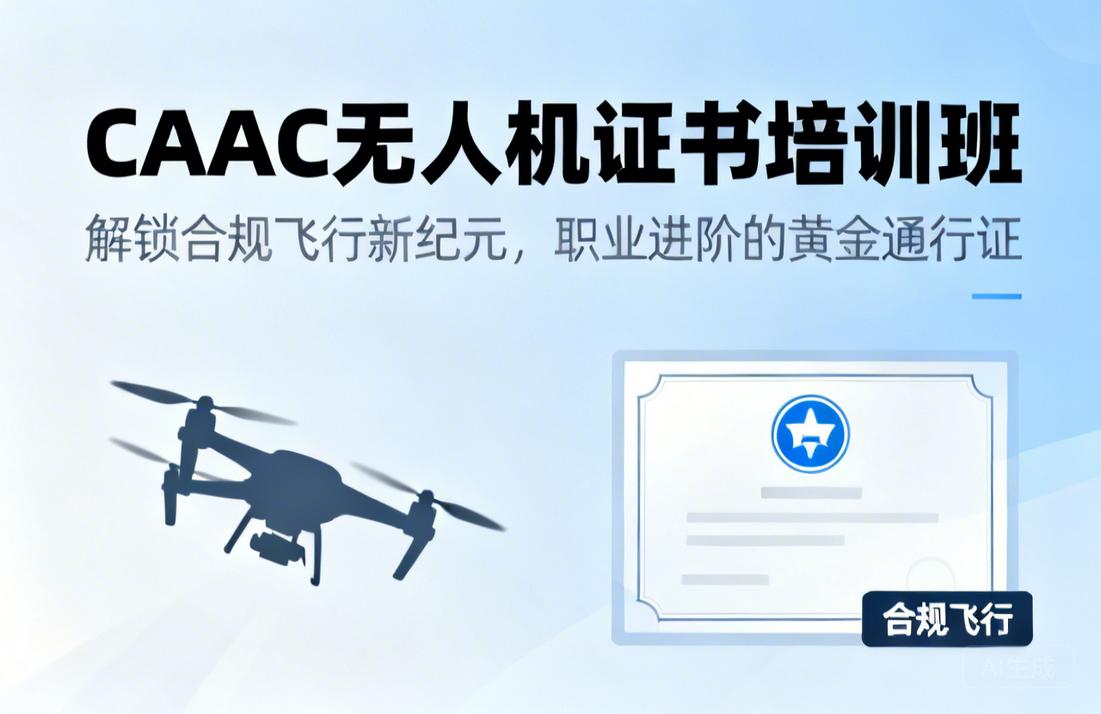 CAAC无人机证书培训班|解锁合规飞行新纪元，职业进阶的黄金通行证