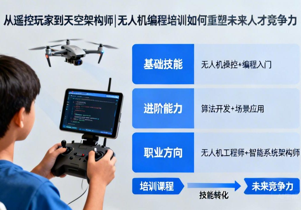 从遥控玩家到天空架构师|无人机编程培训如何重塑未来人才竞争力