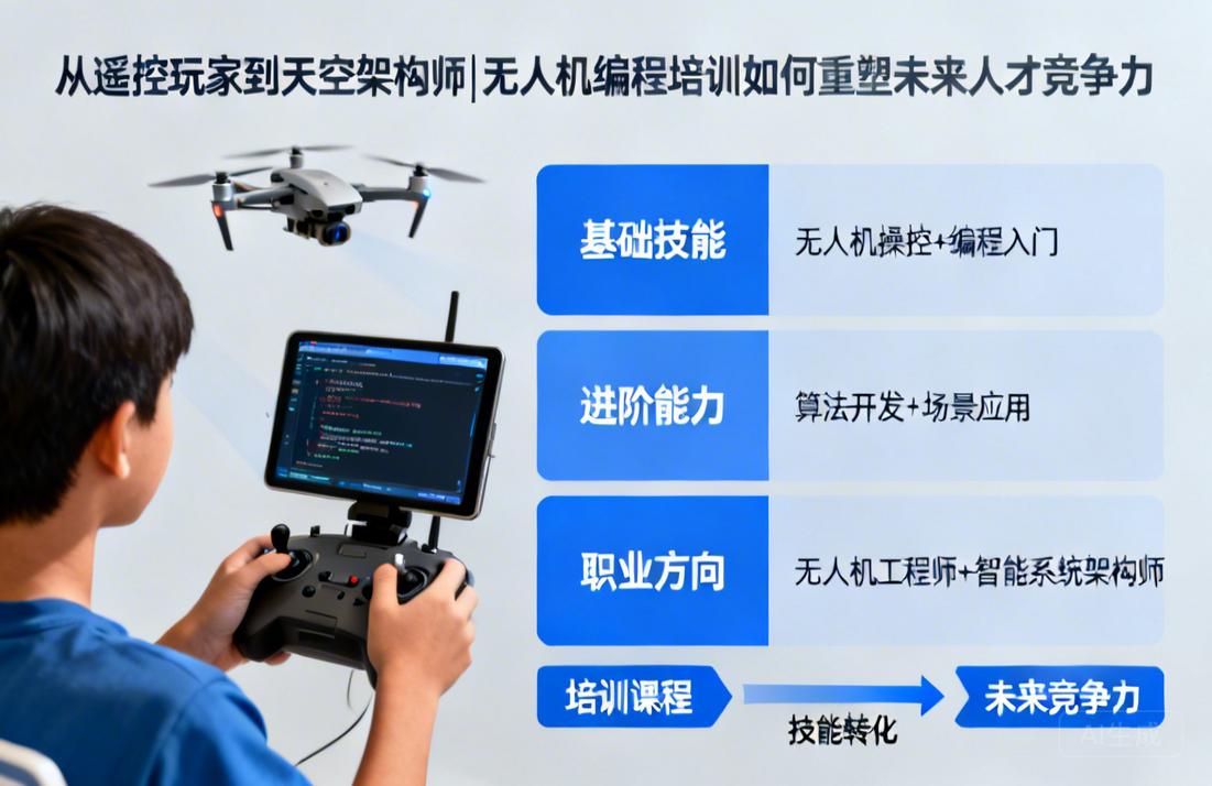 从遥控玩家到天空架构师|无人机编程培训如何重塑未来人才竞争力