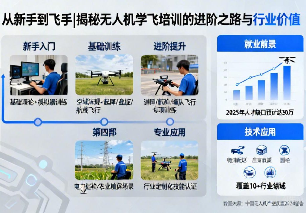 从新手到飞手|揭秘无人机学飞培训的进阶之路与行业价值