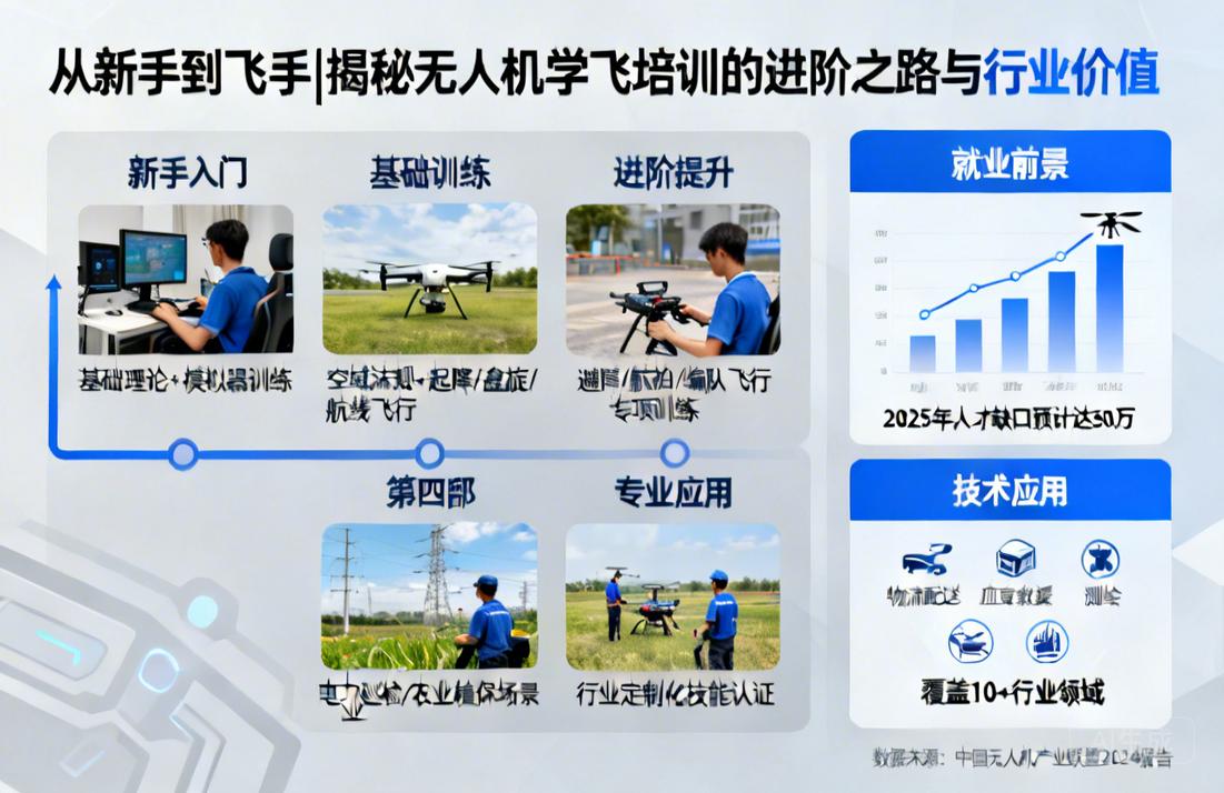 从新手到飞手|揭秘无人机学飞培训的进阶之路与行业价值