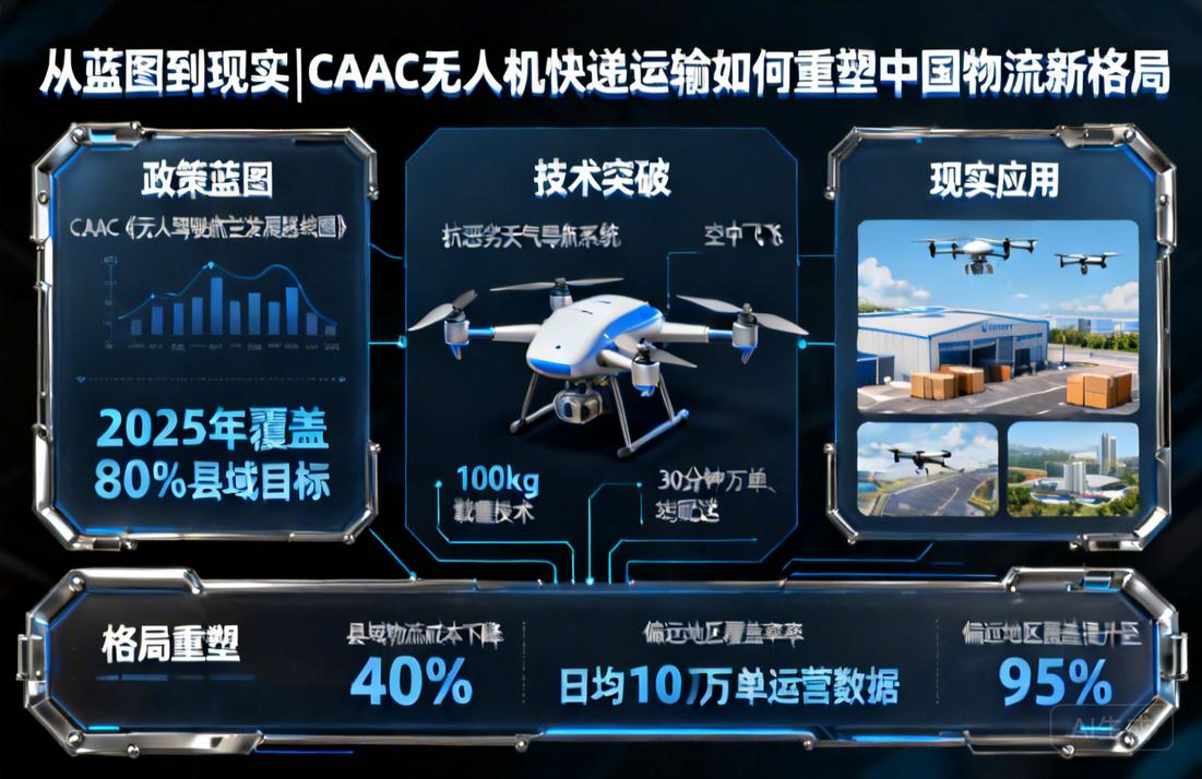 从蓝图到现实|CAAC无人机快递运输如何重塑中国物流新格局