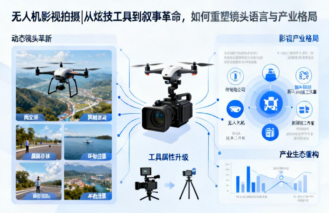 无人机影视拍摄|从炫技工具到叙事革命，如何重塑镜头语言与产业格局