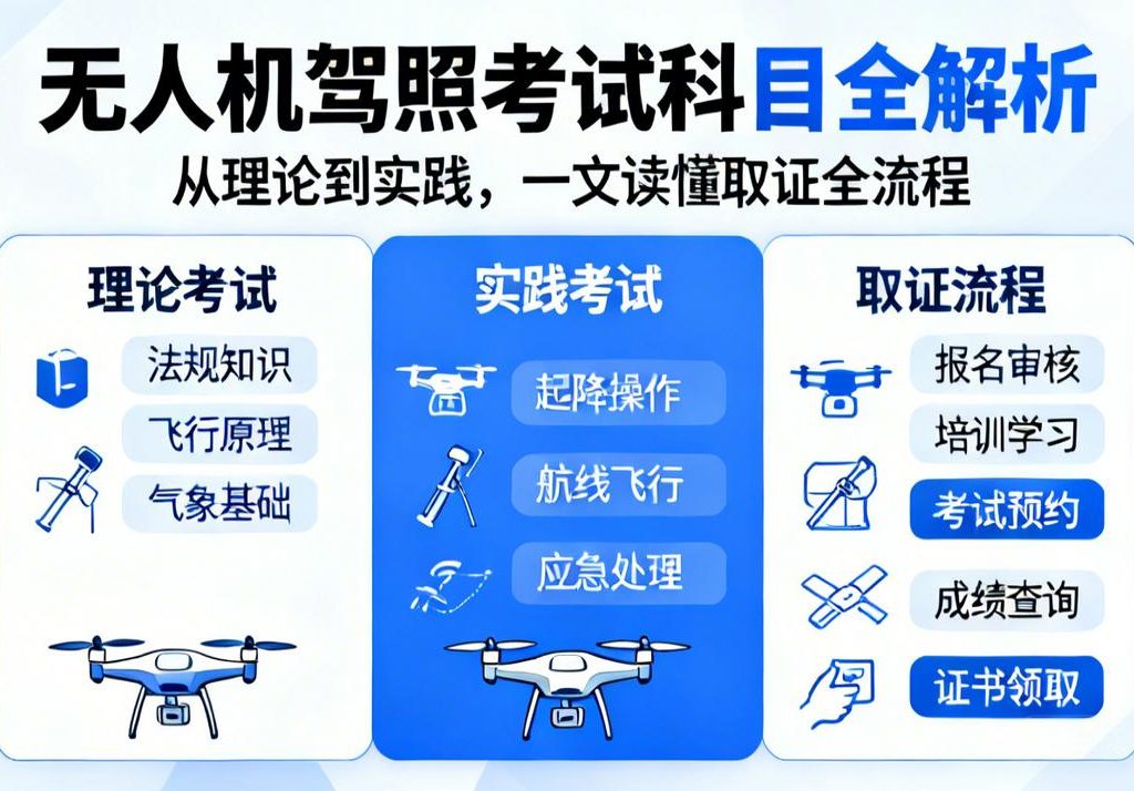 无人机驾照考试科目全解析|从理论到实践，一文读懂取证全流程