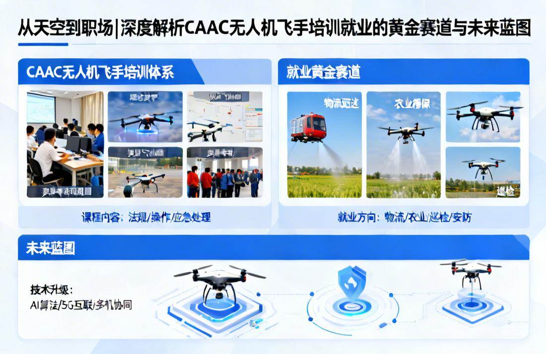 从天空到职场|深度解析CAAC无人机飞手培训就业的黄金赛道与未来蓝图