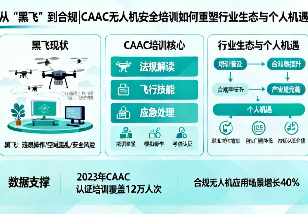 从“黑飞”到合规|CAAC无人机安全培训如何重塑行业生态与个人机遇