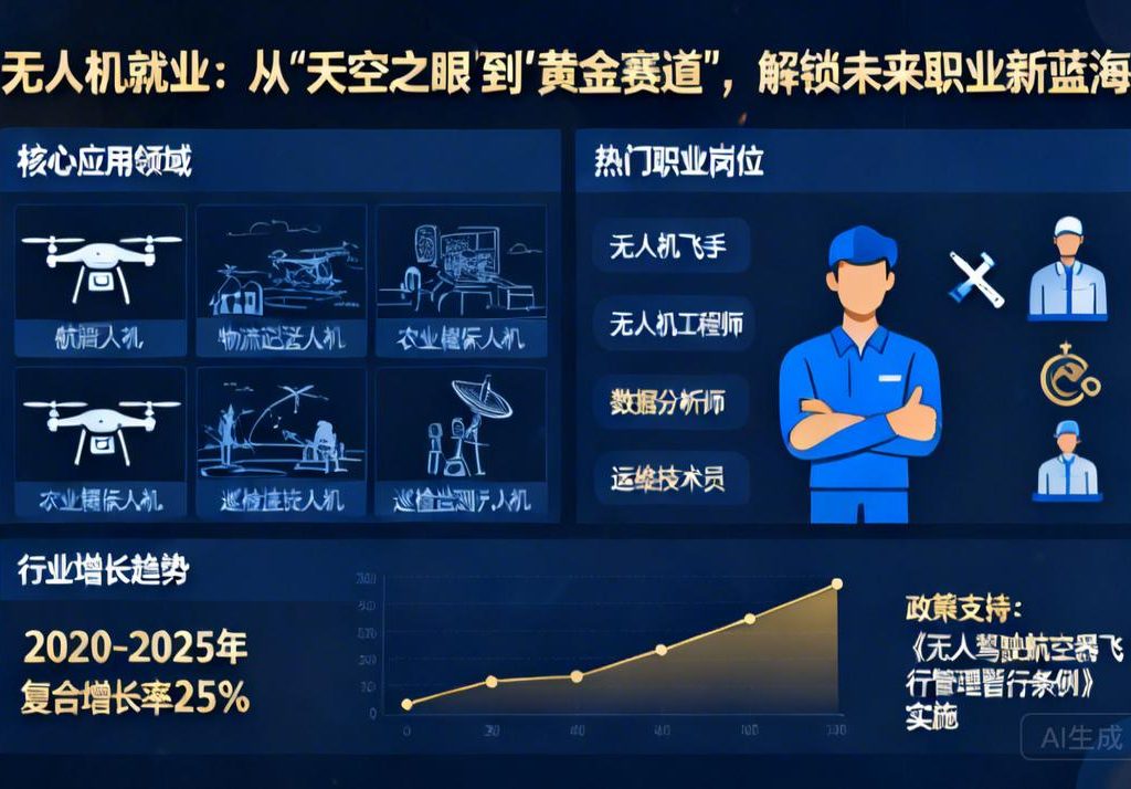 无人机就业|从“天空之眼”到“黄金赛道”，解锁未来职业新蓝海