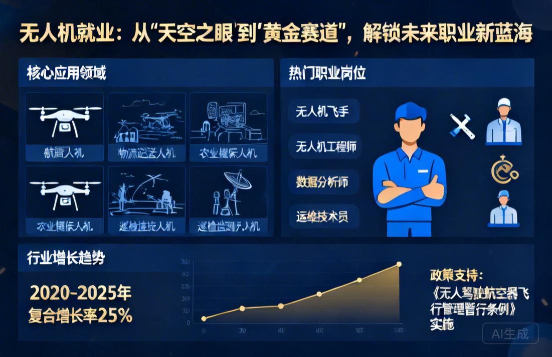 无人机就业|从“天空之眼”到“黄金赛道”，解锁未来职业新蓝海