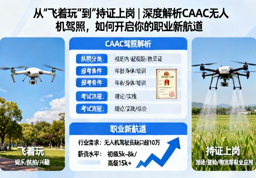 从“飞着玩”到“持证上岗”|深度解析CAAC无人机驾照，如何开启你的职业新航道