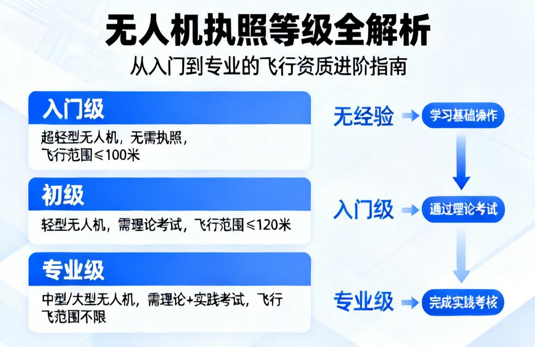 无人机执照等级全解析|从入门到专业，你的飞行资质如何进阶？