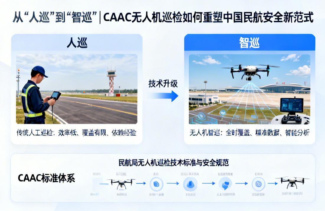 从“人巡”到“智巡”|CAAC无人机巡检如何重塑中国民航安全新范式