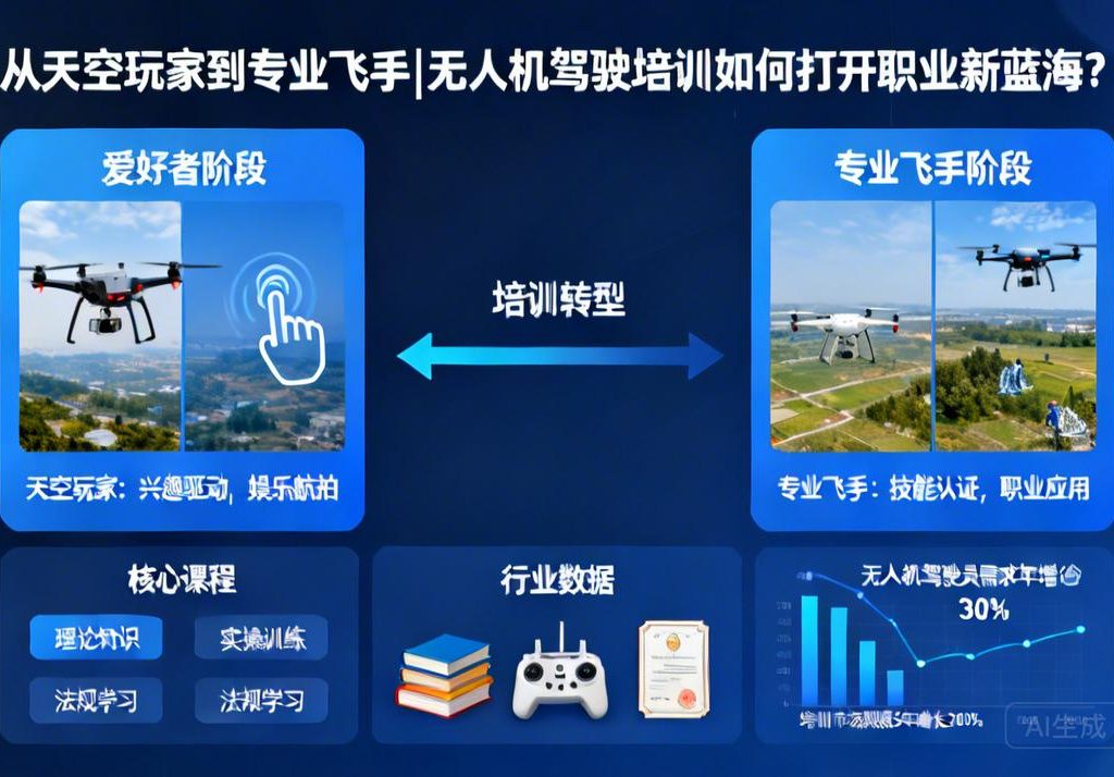 从天空玩家到专业飞手|无人机驾驶培训如何打开职业新蓝海？