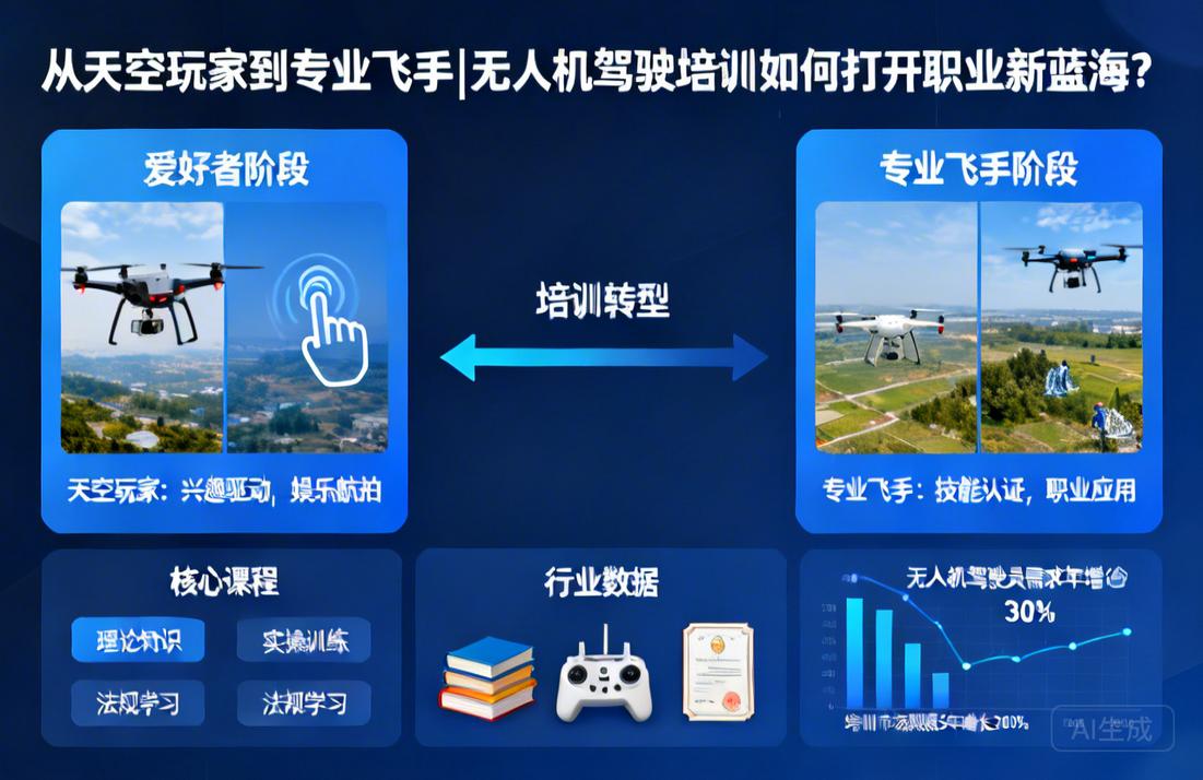 从天空玩家到专业飞手|无人机驾驶培训如何打开职业新蓝海？
