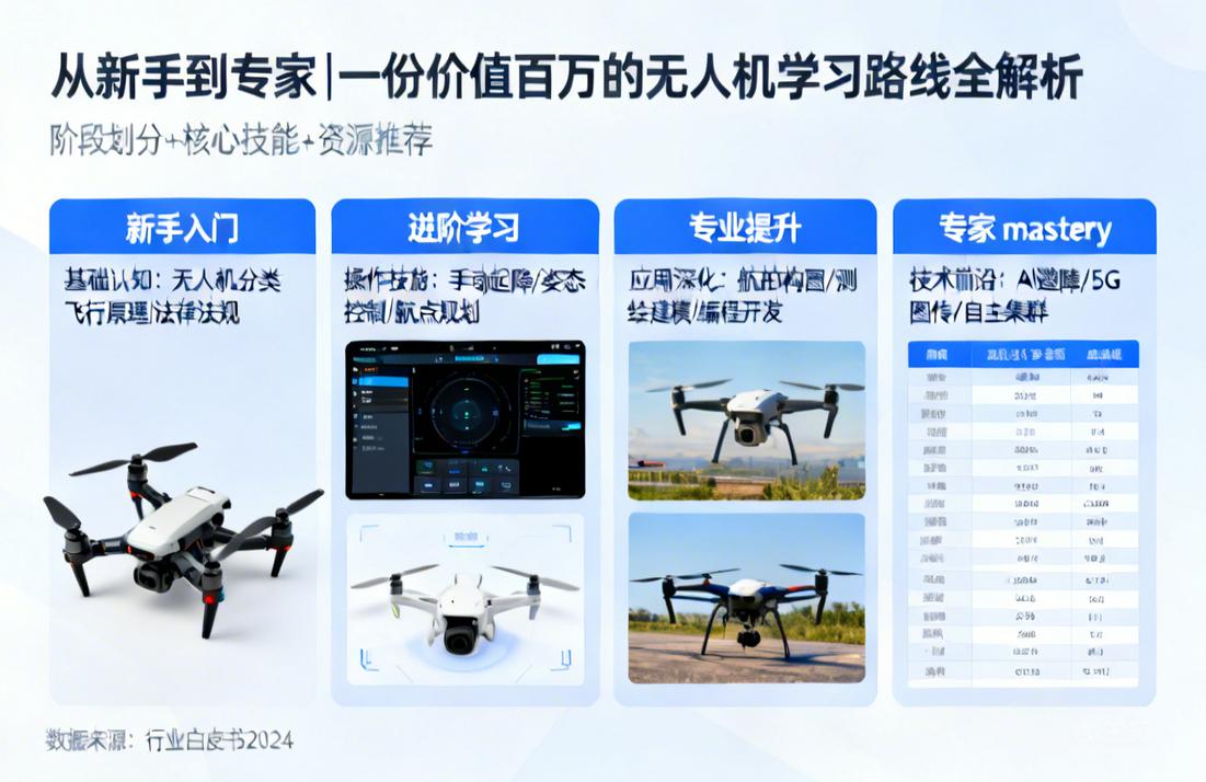 从新手到专家|一份价值百万的无人机学习路线全解析