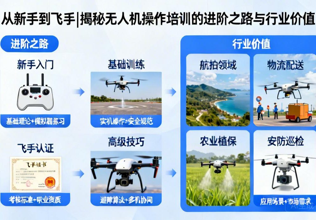 从新手到飞手|揭秘无人机操作培训的进阶之路与行业价值