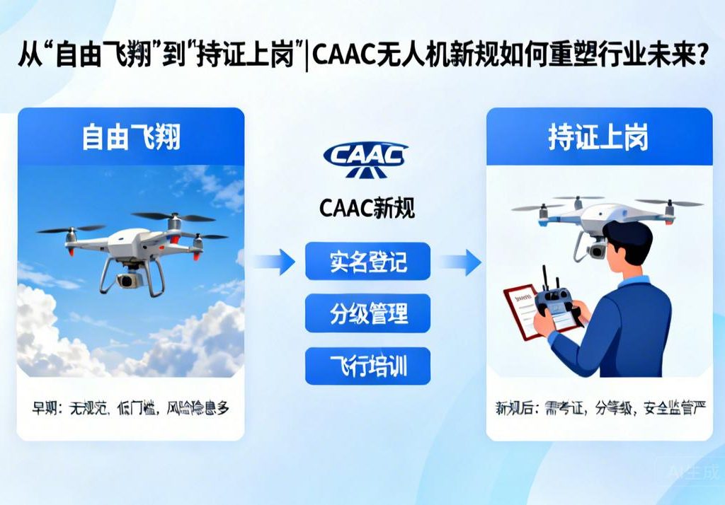 从“自由飞翔”到“持证上岗”|CAAC无人机新规如何重塑行业未来？