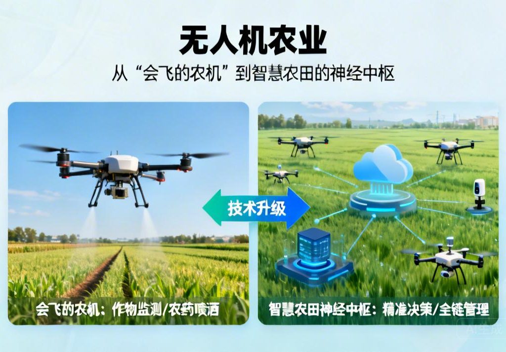 无人机农业|从“会飞的农机”到智慧农田的神经中枢