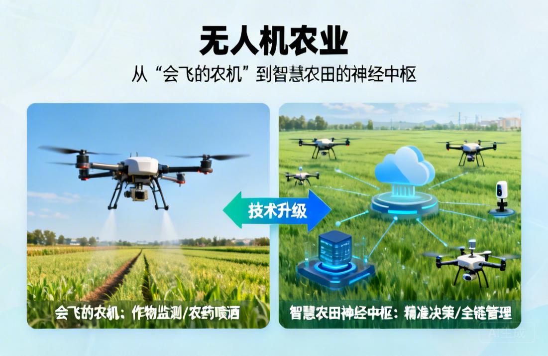 无人机农业|从“会飞的农机”到智慧农田的神经中枢