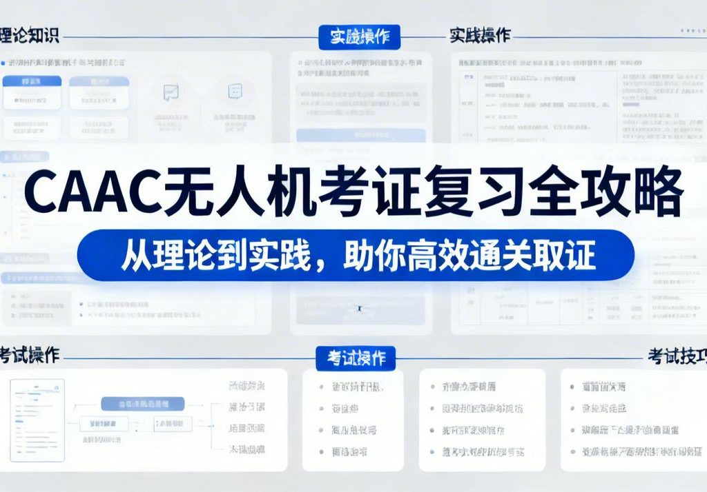 CAAC无人机考证复习全攻略|从理论到实践，助你高效通关取证