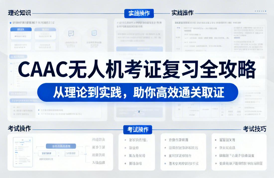 CAAC无人机考证复习全攻略|从理论到实践，助你高效通关取证