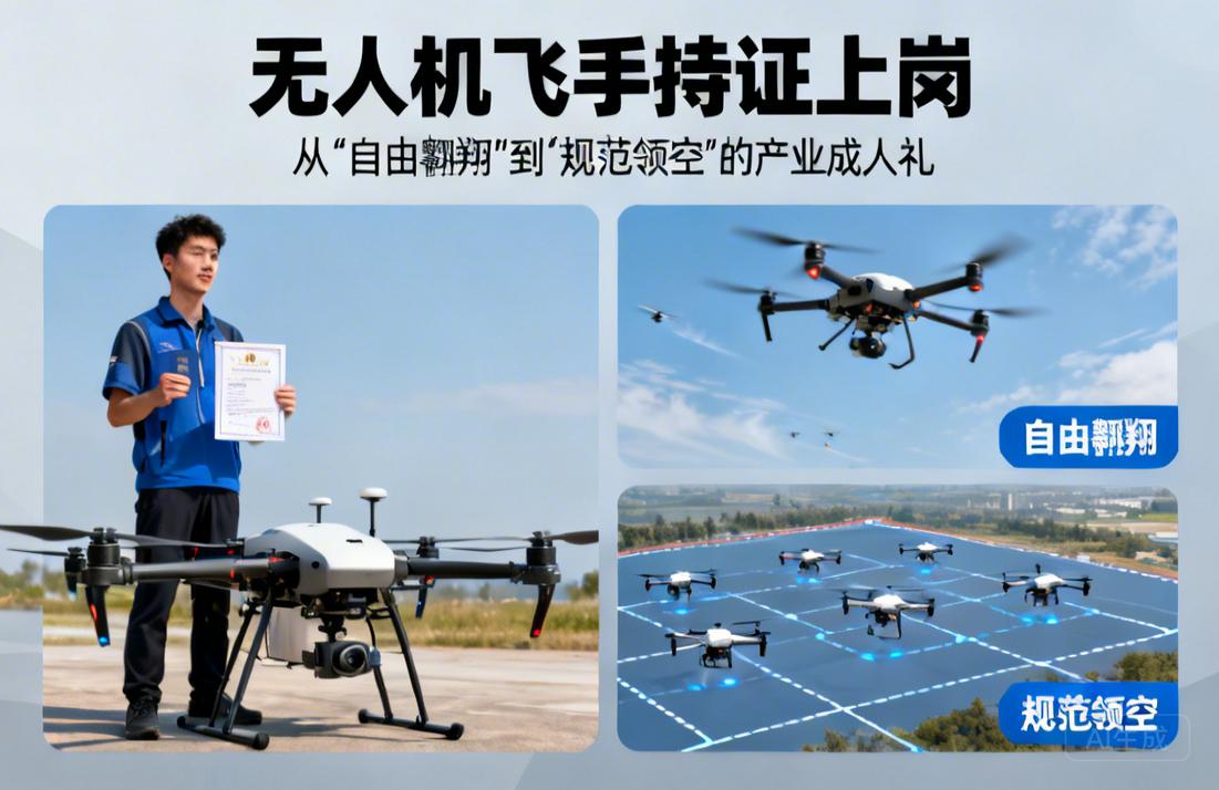 无人机飞手持证上岗|从“自由翱翔”到“规范领空”的产业成人礼