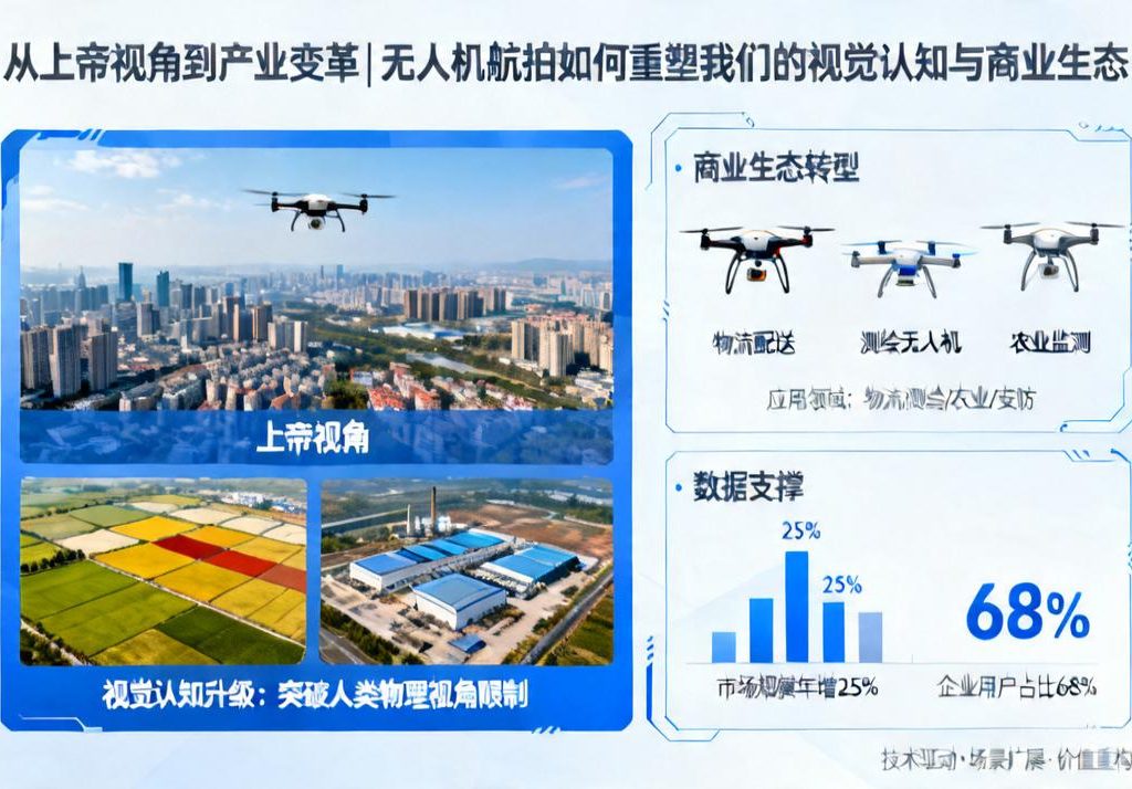 从上帝视角到产业变革|无人机航拍如何重塑我们的视觉认知与商业生态