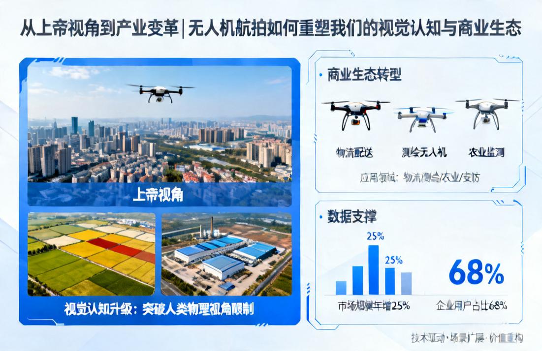 从上帝视角到产业变革|无人机航拍如何重塑我们的视觉认知与商业生态