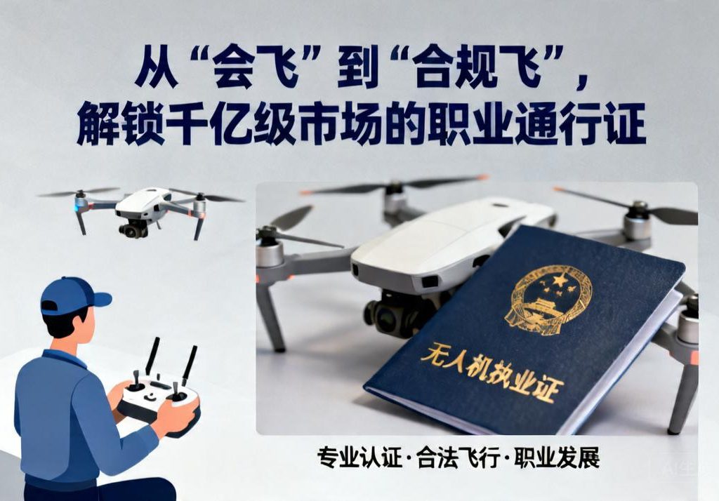 无人机执业证|从“会飞”到“合规飞”，解锁千亿级市场的职业通行证