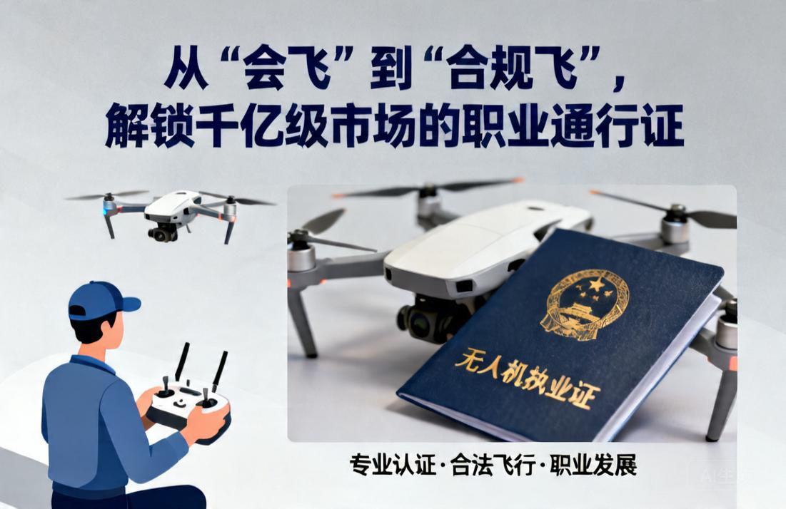 无人机执业证|从“会飞”到“合规飞”，解锁千亿级市场的职业通行证