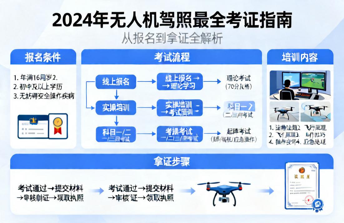 无人机驾照哪里考？2024年最全考证指南|从报名到拿证全解析
