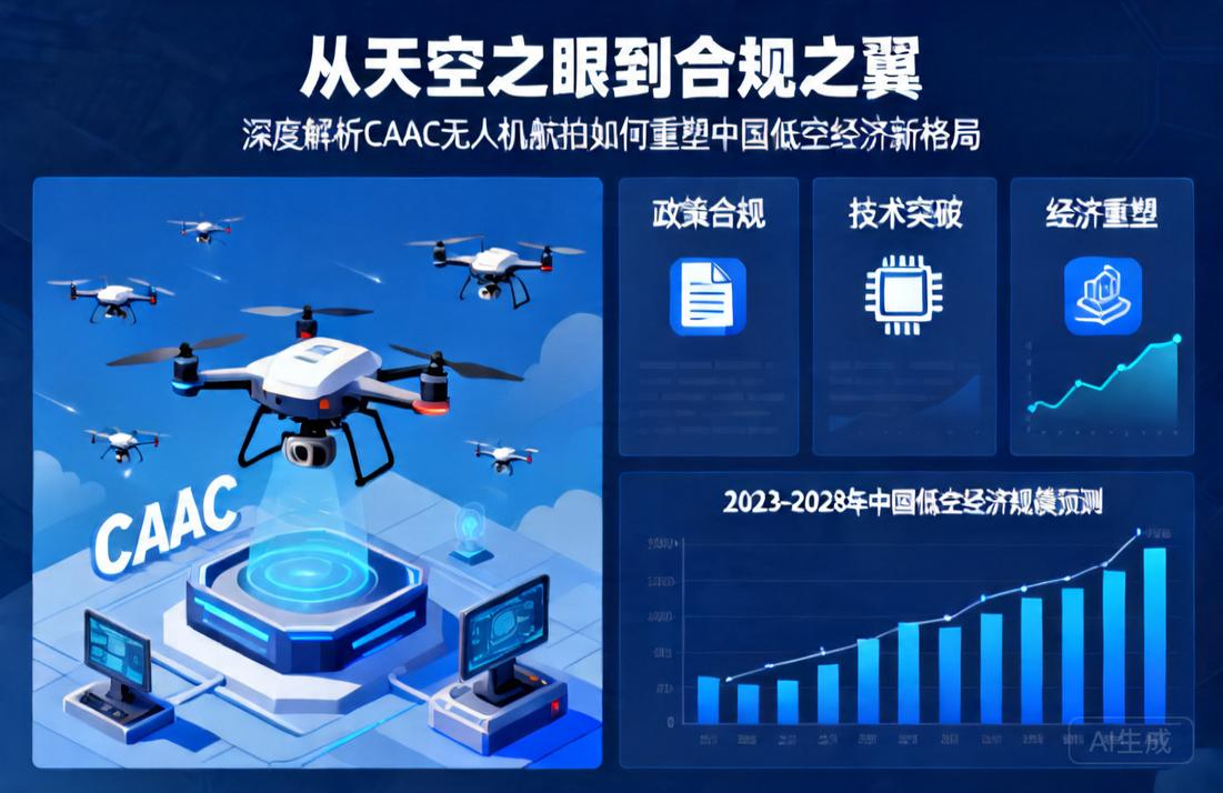 从天空之眼到合规之翼|深度解析CAAC无人机航拍如何重塑中国低空经济新格局
