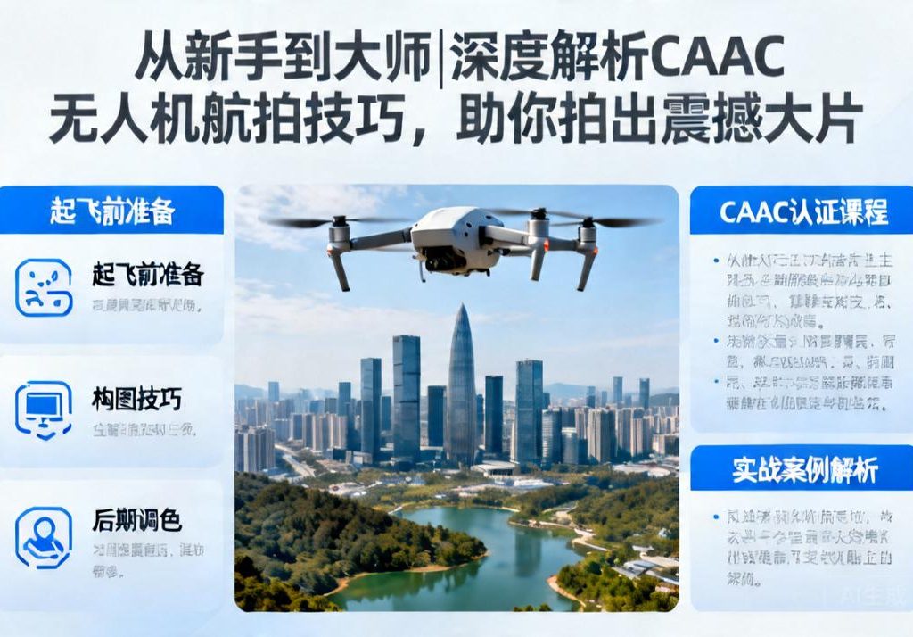 从新手到大师|深度解析CAAC无人机航拍技巧，助你拍出震撼大片