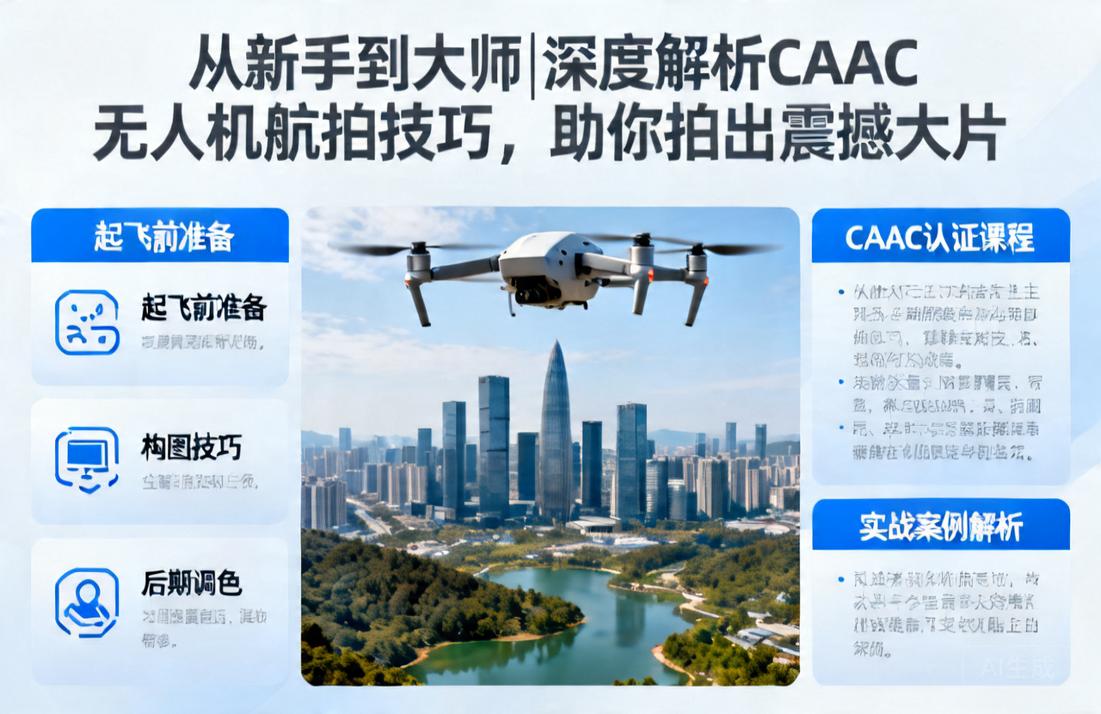 从新手到大师|深度解析CAAC无人机航拍技巧，助你拍出震撼大片
