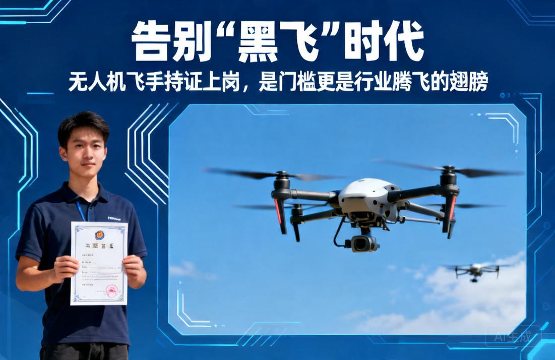 告别“黑飞”时代|无人机飞手持证上岗，是门槛更是行业腾飞的翅膀