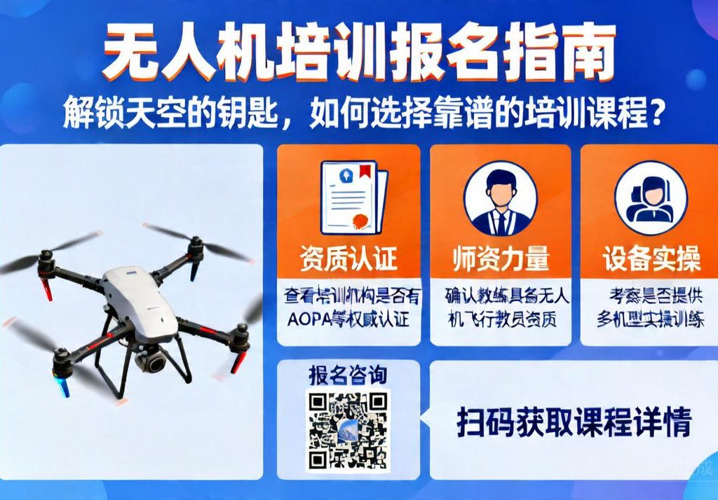 无人机培训报名|解锁天空的钥匙，如何选择靠谱的培训课程？