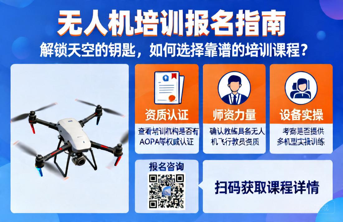 无人机培训报名|解锁天空的钥匙，如何选择靠谱的培训课程？