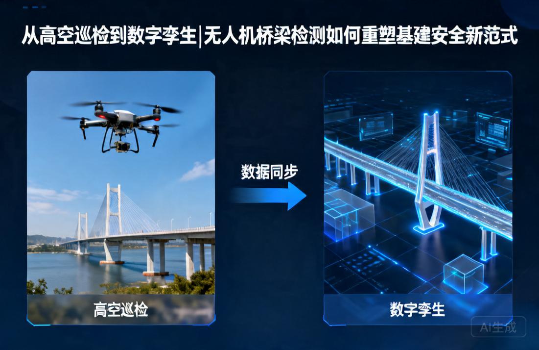 从高空巡检到数字孪生|无人机桥梁检测如何重塑基建安全新范式