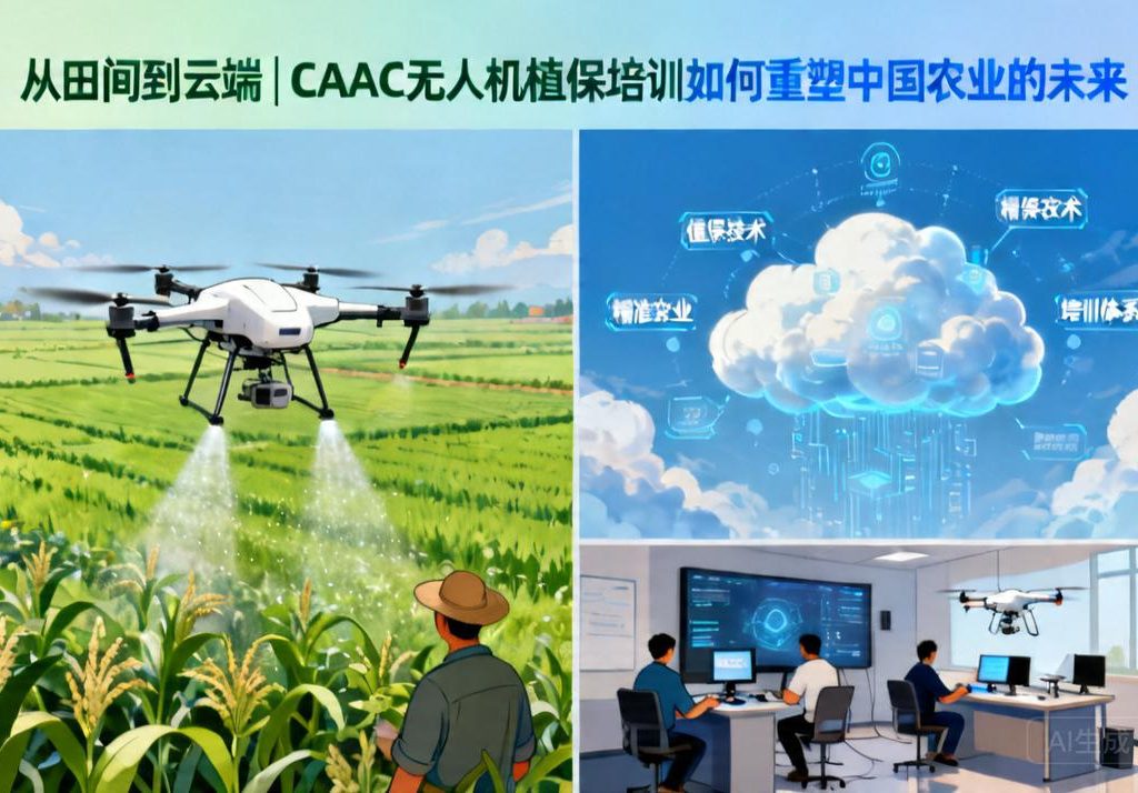 从田间到云端|CAAC无人机植保培训如何重塑中国农业的未来