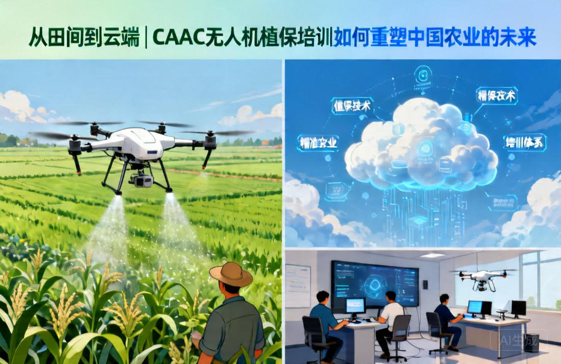 从田间到云端|CAAC无人机植保培训如何重塑中国农业的未来