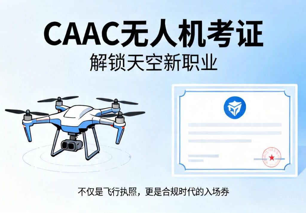 CAAC无人机考证|解锁天空新职业，这不仅是飞行执照，更是合规时代的入场券