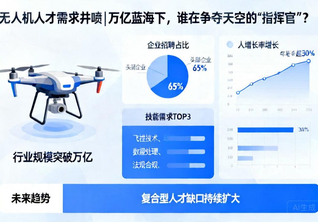 无人机人才需求井喷|万亿蓝海下，谁在争夺天空的“指挥官”？