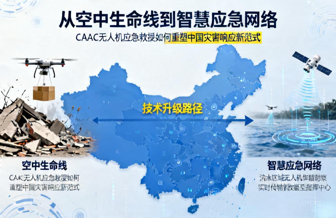 从空中生命线到智慧应急网络|CAAC无人机应急救援如何重塑中国灾害响应新范式