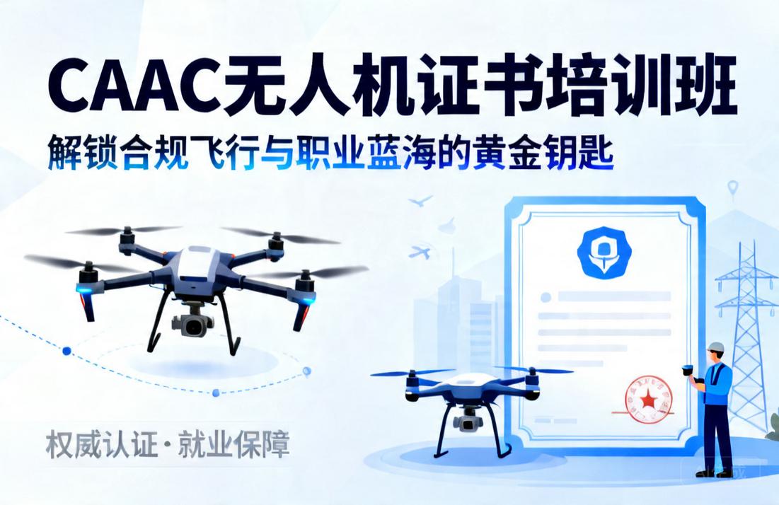 CAAC无人机证书培训班|解锁合规飞行与职业蓝海的黄金钥匙