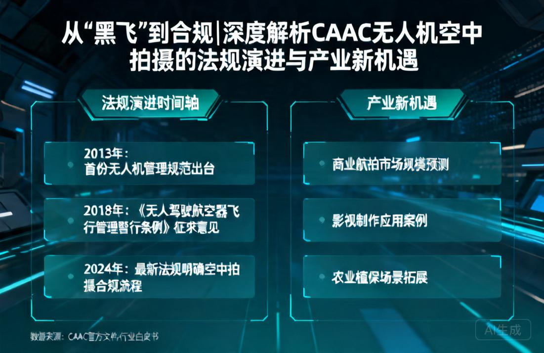 从“黑飞”到合规|深度解析CAAC无人机空中拍摄的法规演进与产业新机遇