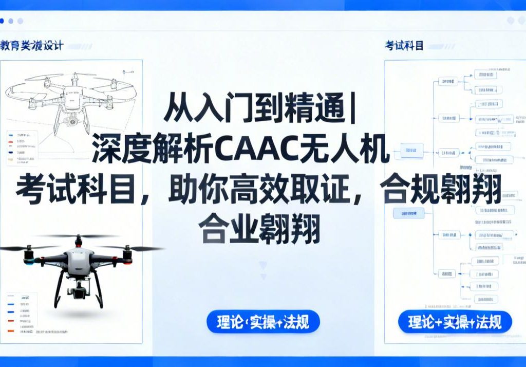 从入门到精通|深度解析CAAC无人机考试科目，助你高效取证，合规翱翔
