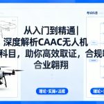 从入门到精通|深度解析CAAC无人机考试科目，助你高效取证，合规翱翔