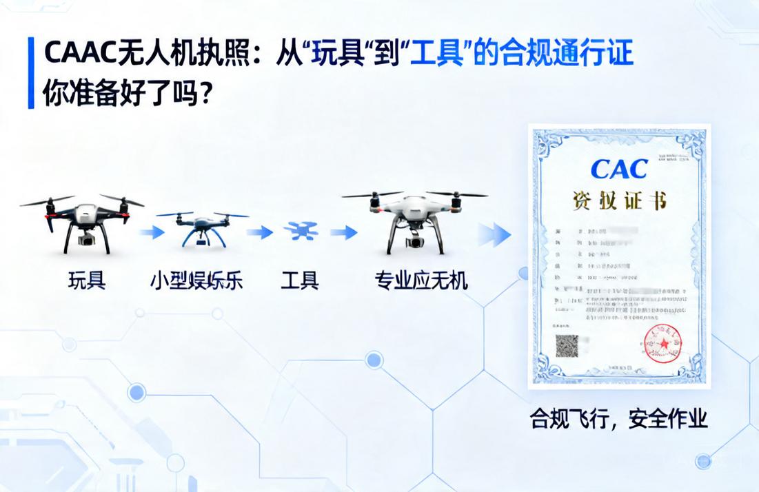 CAAC无人机执照|从“玩具”到“工具”的合规通行证，你准备好了吗？