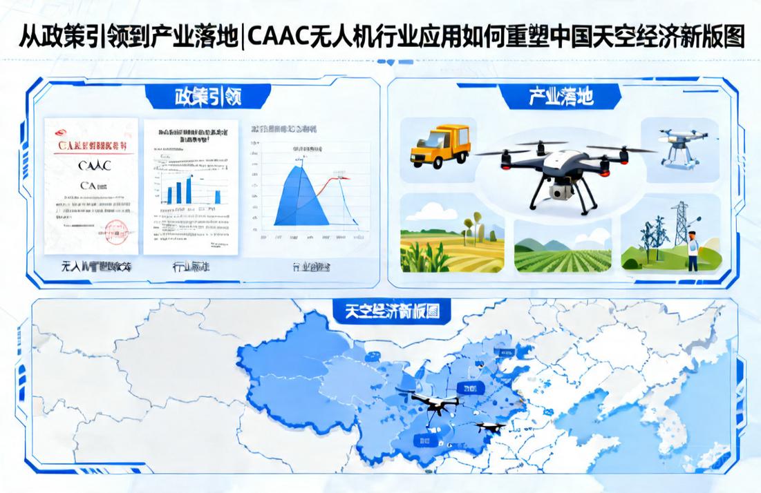 从政策引领到产业落地|CAAC无人机行业应用如何重塑中国天空经济新版图