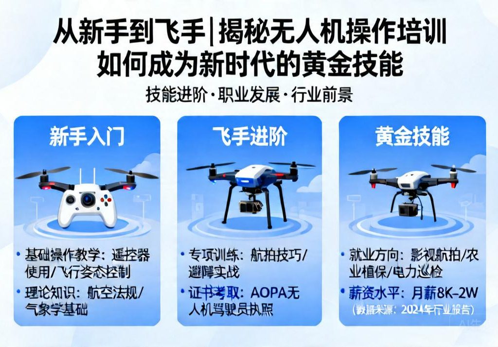 从新手到飞手|揭秘无人机操作培训如何成为新时代的黄金技能