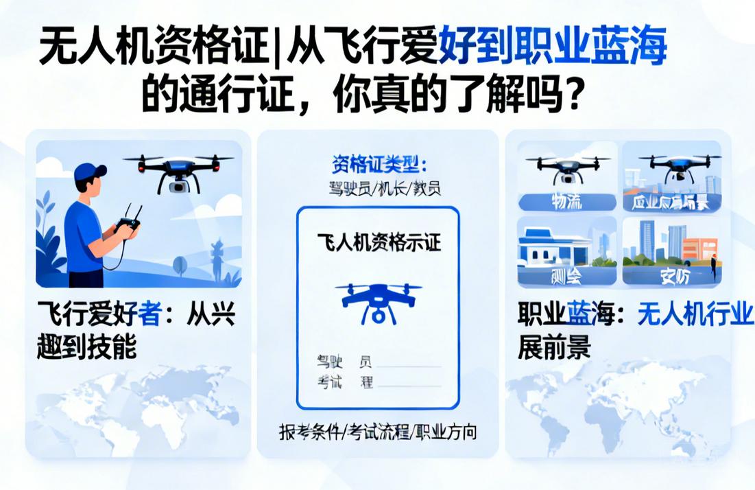 无人机资格证|从飞行爱好到职业蓝海的通行证，你真的了解吗？
